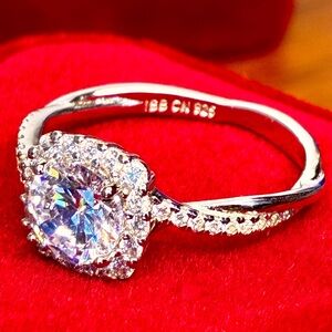 Macy's Dazzling Silver Ring with Clear Stones